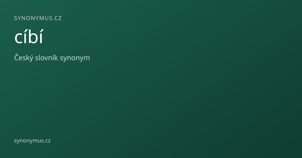 Náhled odkazu: cíbí
