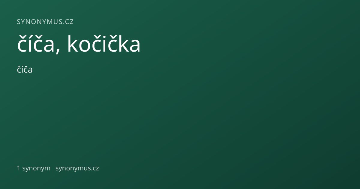 Náhled odkazu: číča, kočička
