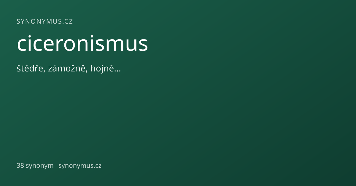 Náhled odkazu: ciceronismus