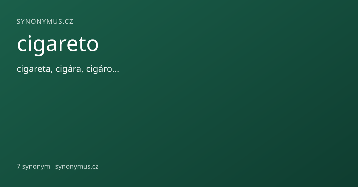 Náhled odkazu: cigareto