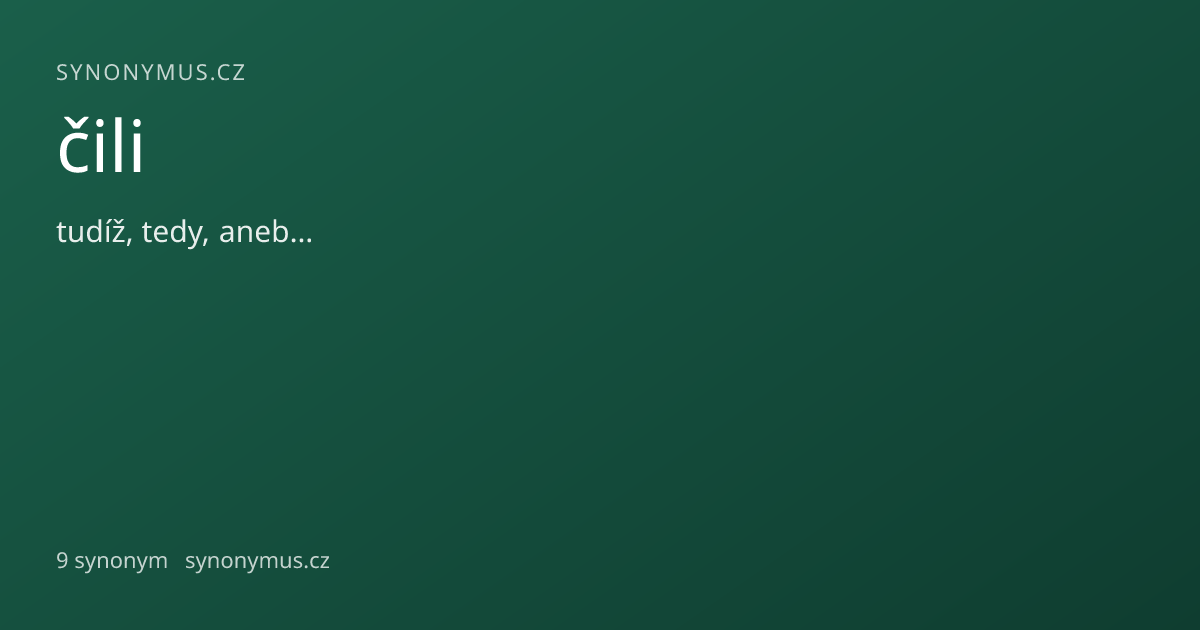 Náhled odkazu: čili