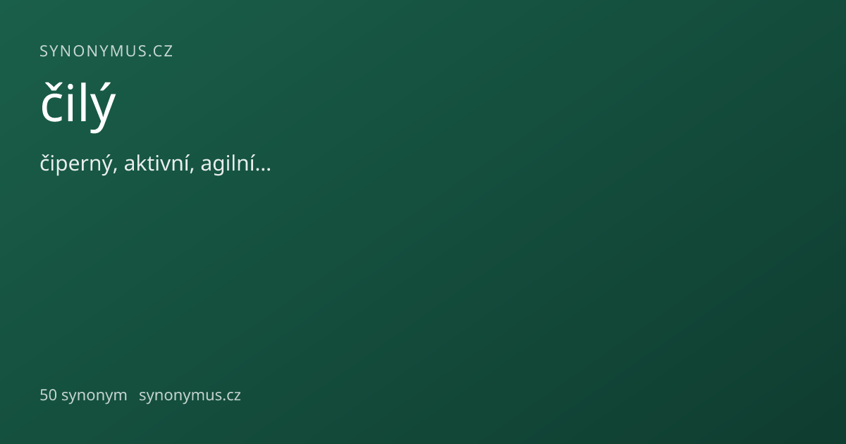 Náhled odkazu: čilý