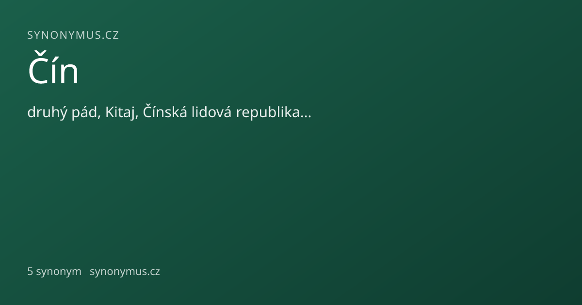 Náhled odkazu: Čín