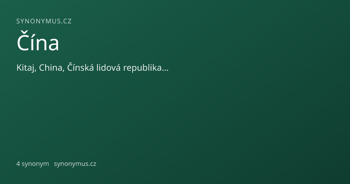 Náhled odkazu: Čína