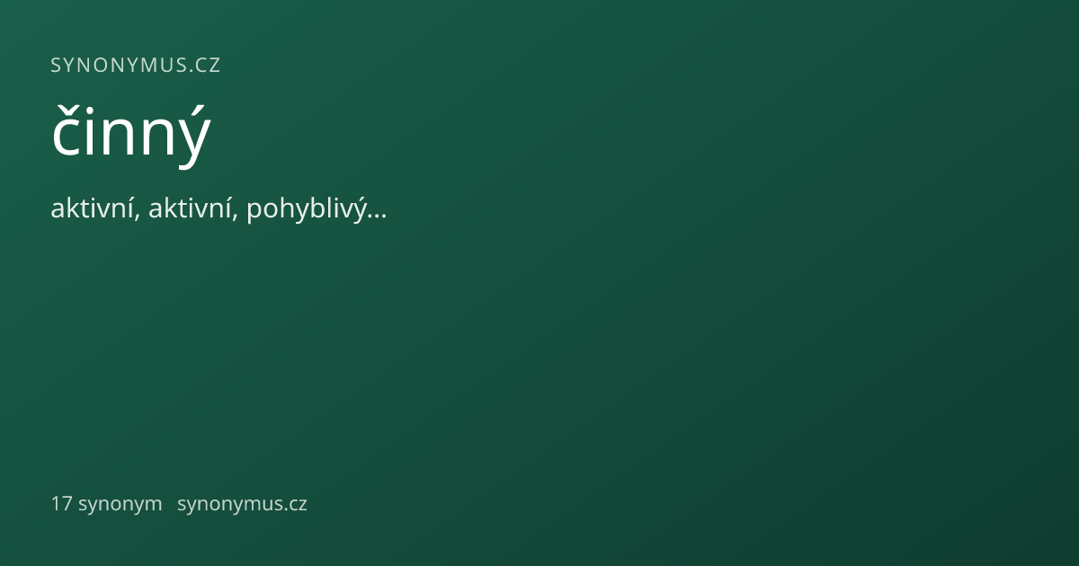 Náhled odkazu: činný