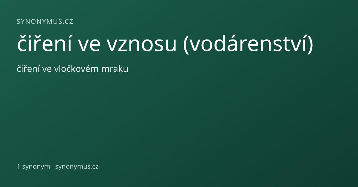 Náhled odkazu: čiření ve vznosu (vodárenství)