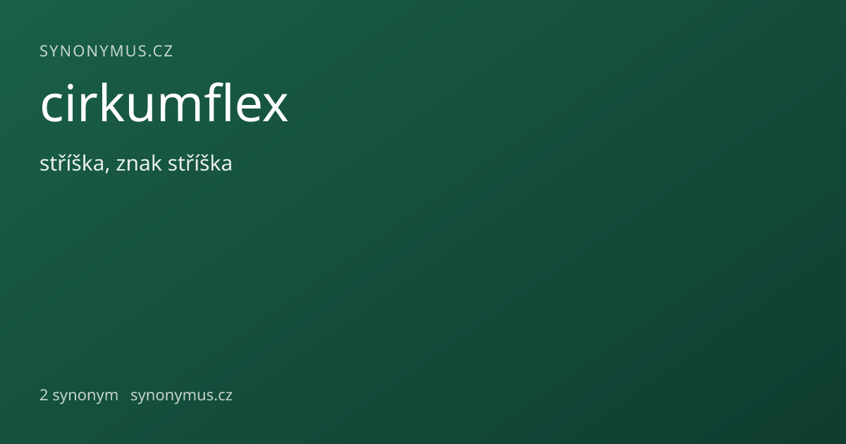 Náhled odkazu: cirkumflex