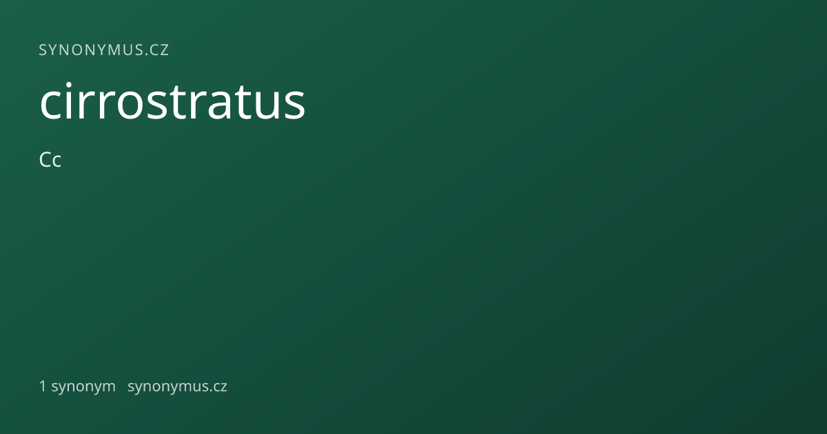 Náhled odkazu: cirrostratus