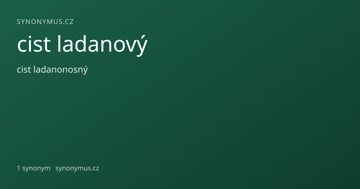 Náhled odkazu: cist ladanový