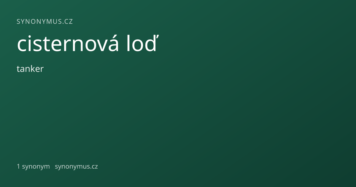Náhled odkazu: cisternová loď