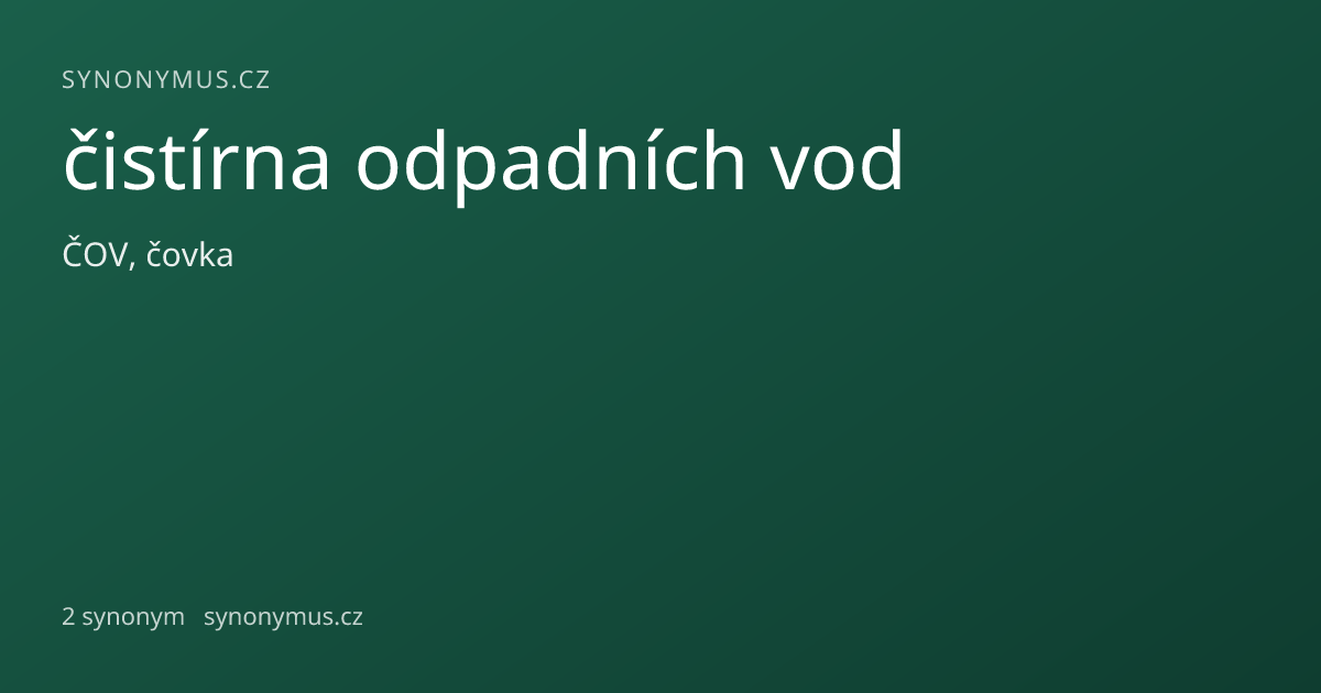 Náhled odkazu: čistírna odpadních vod