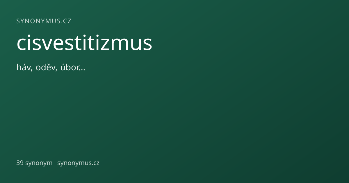 Náhled odkazu: cisvestitizmus