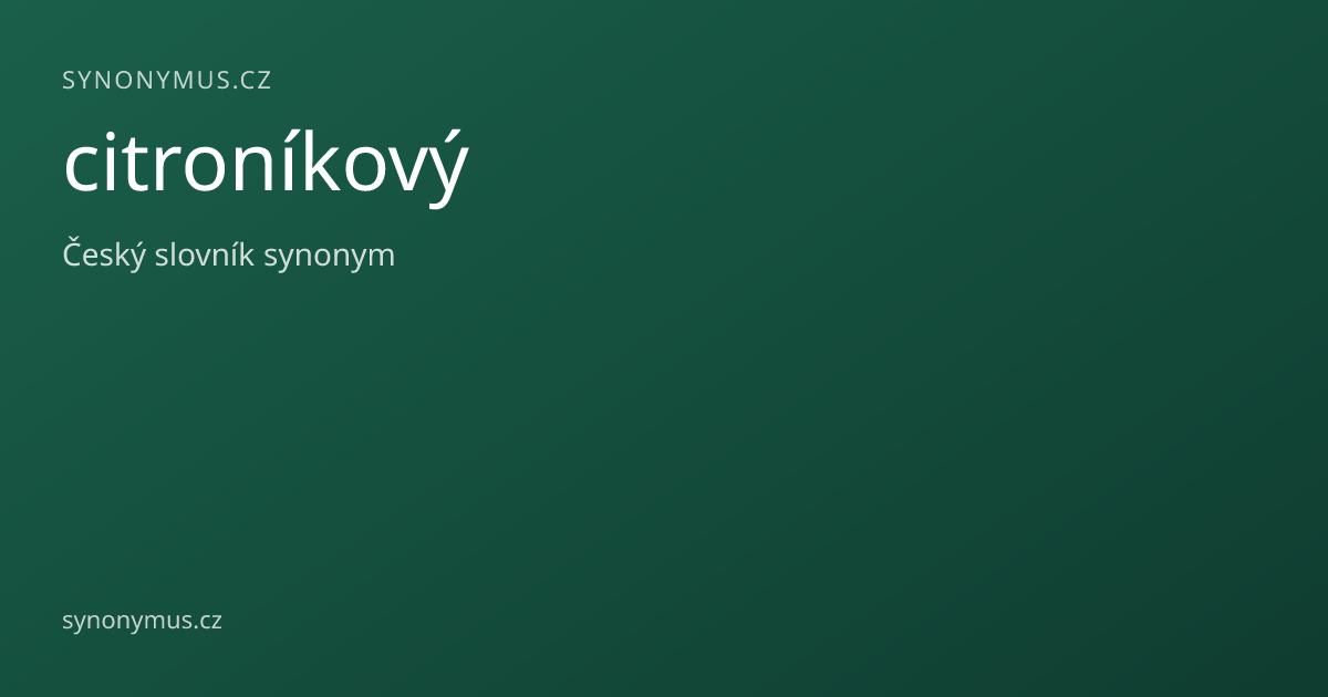 Náhled odkazu: citroníkový