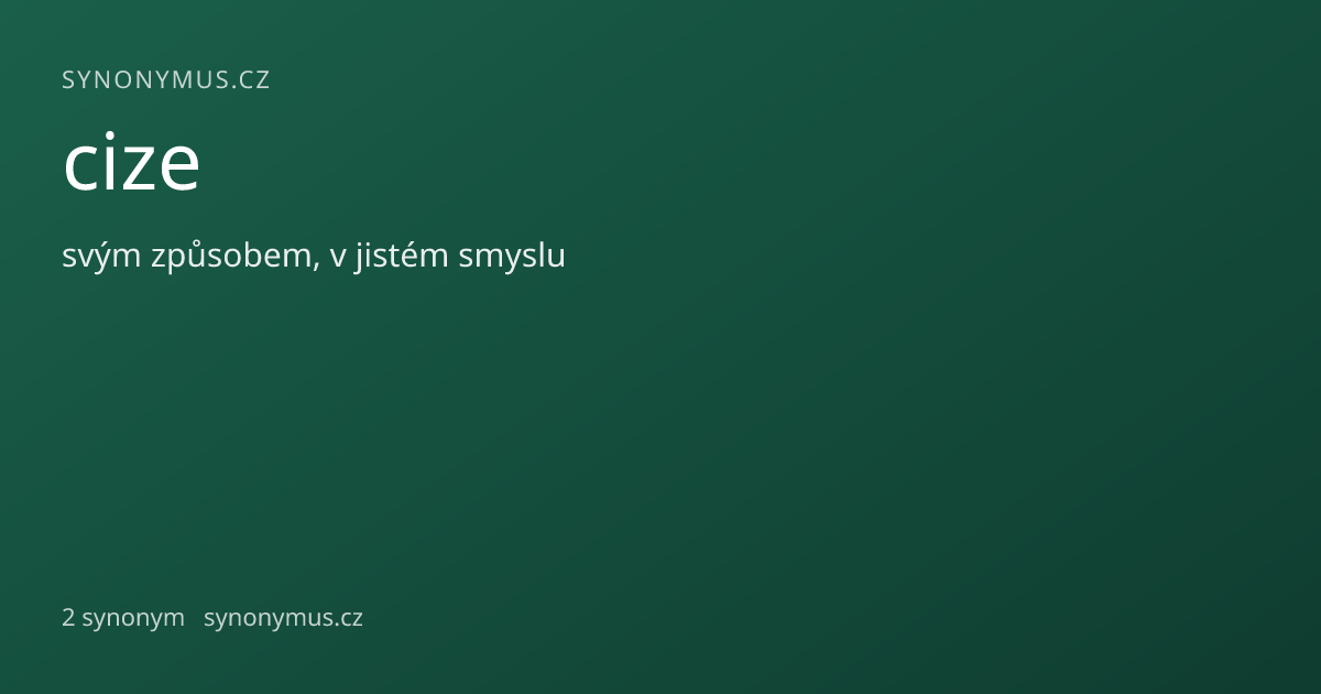 Náhled odkazu: cize