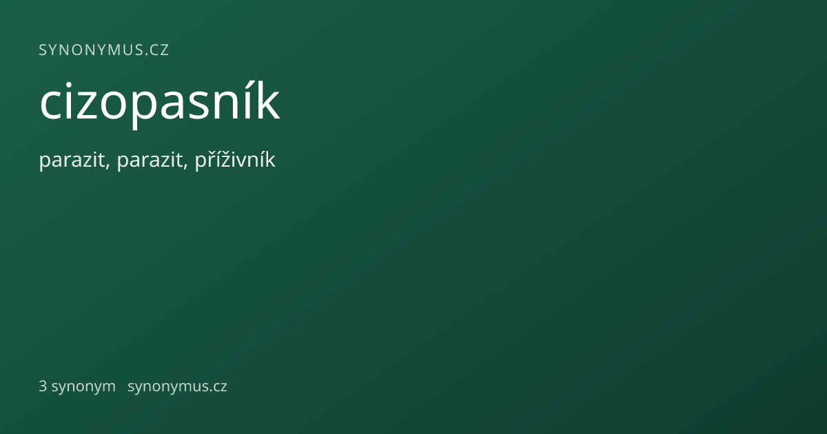 Náhled odkazu: cizopasník