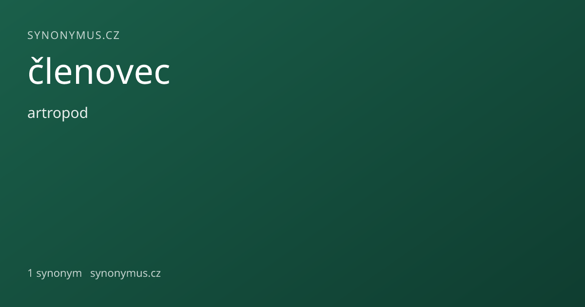Náhled odkazu: členovec