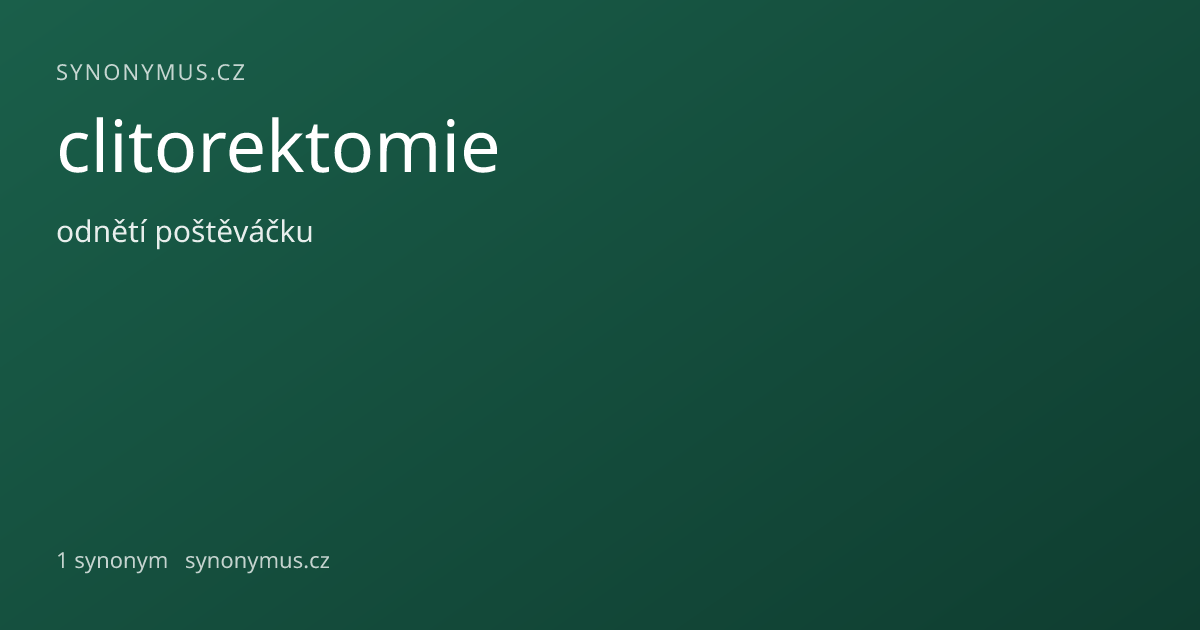 Náhled odkazu: clitorektomie
