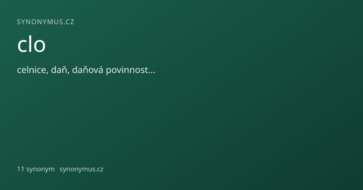 Náhled odkazu: clo