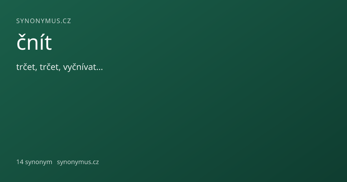 Náhled odkazu: čnít