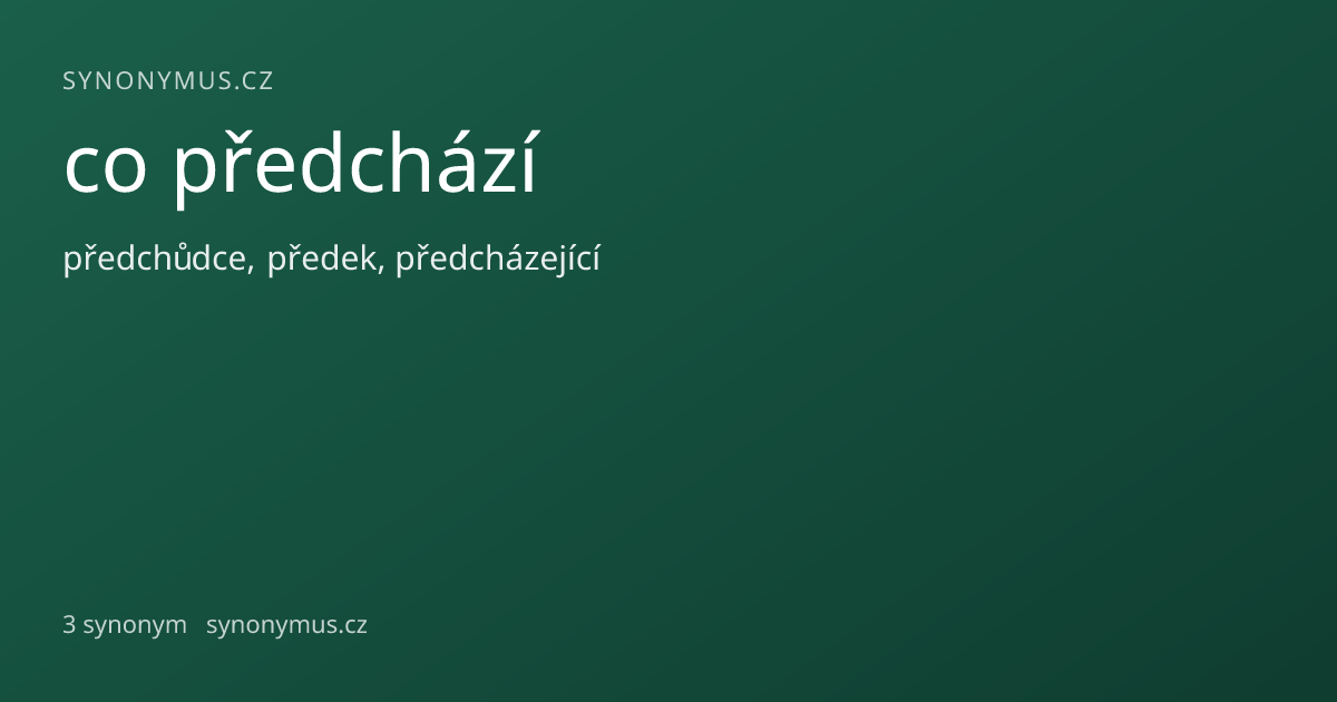 Náhled odkazu: co předchází