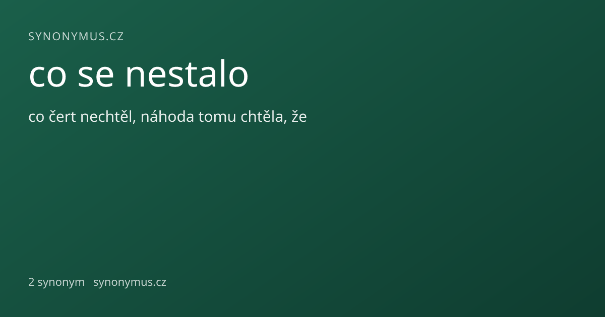 Náhled odkazu: co se nestalo
