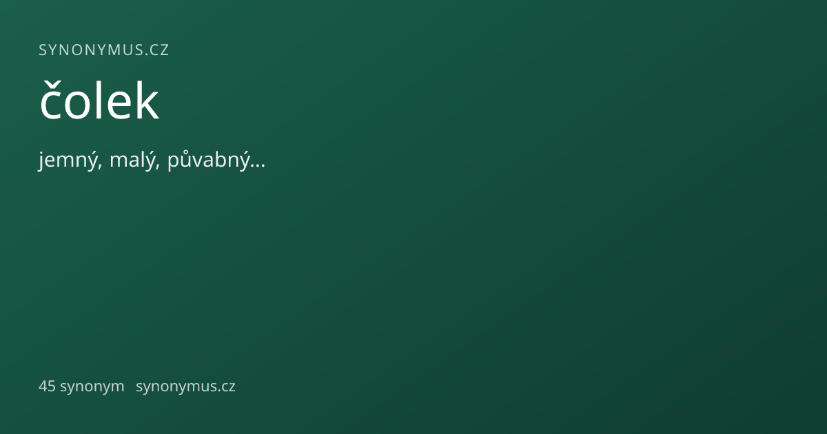 Náhled odkazu: čolek
