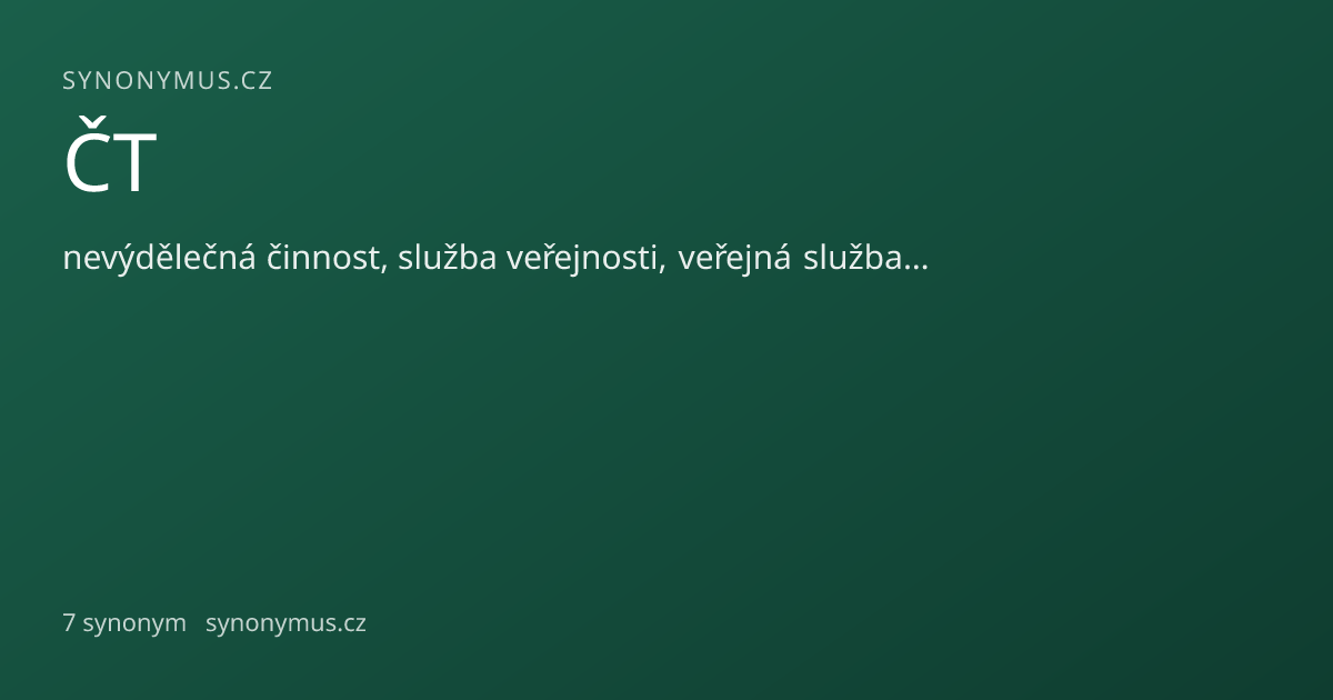 Náhled odkazu: ČT