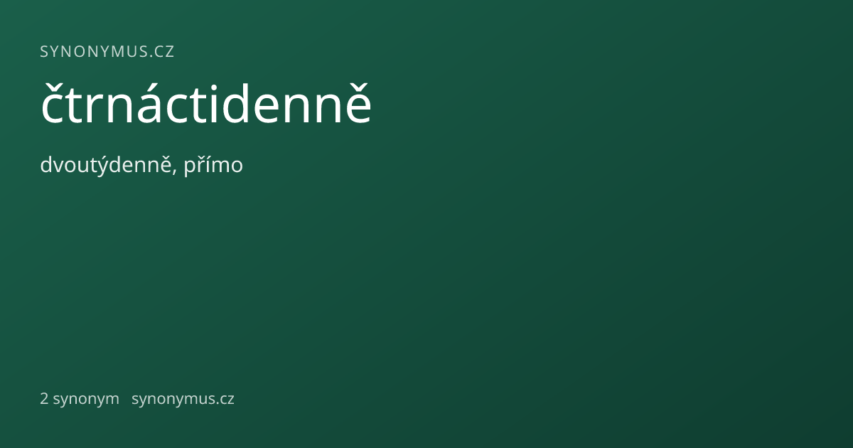 Náhled odkazu: čtrnáctidenně