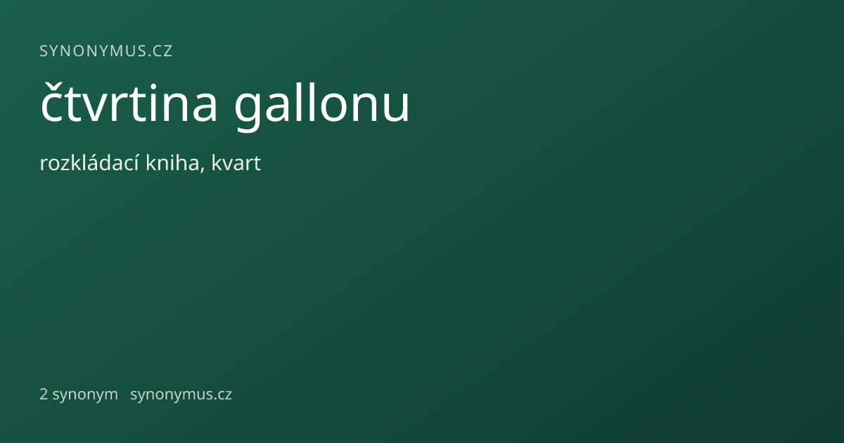 Náhled odkazu: čtvrtina gallonu