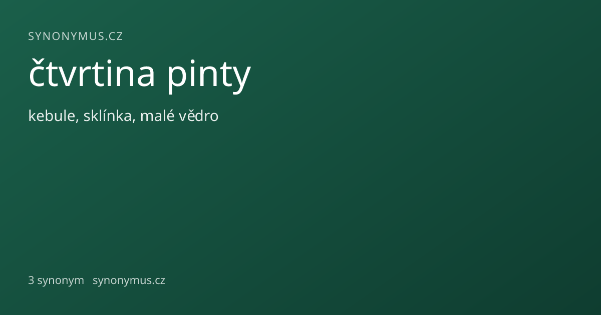 Náhled odkazu: čtvrtina pinty