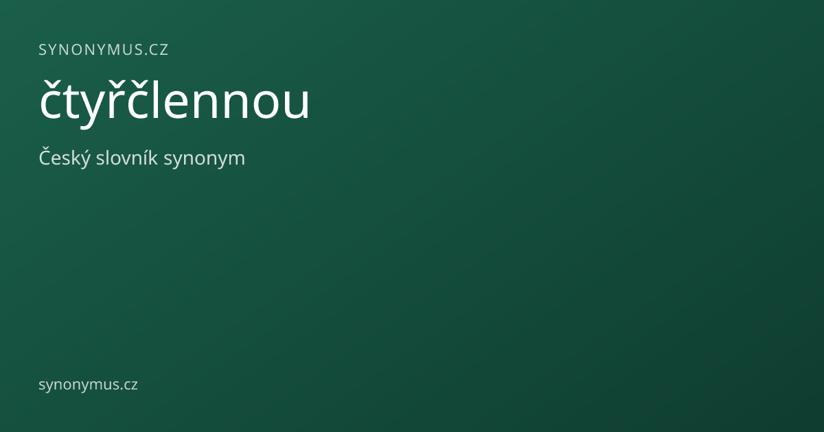 Náhled odkazu: čtyřčlennou