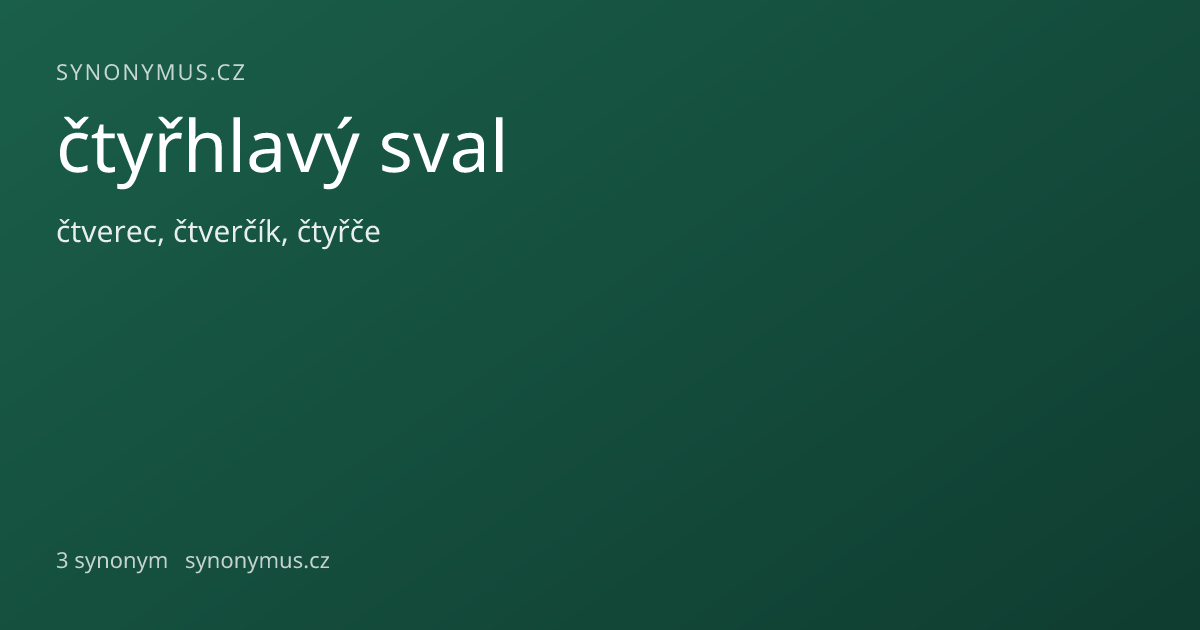 Náhled odkazu: čtyřhlavý sval