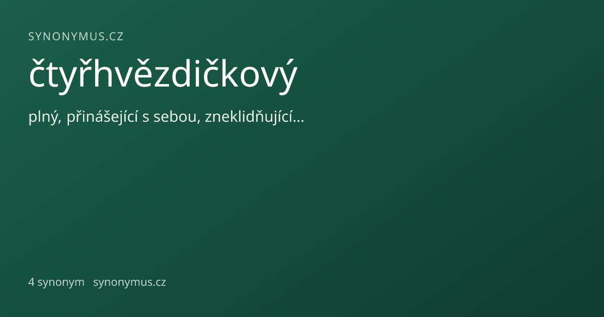 Náhled odkazu: čtyřhvězdičkový