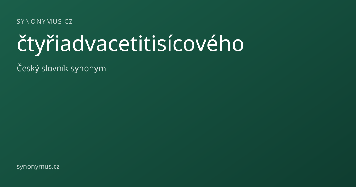 Náhled odkazu: čtyřiadvacetitisícového