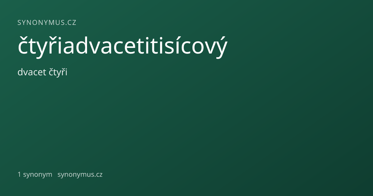 Náhled odkazu: čtyřiadvacetitisícový