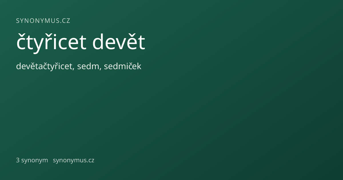 Náhled odkazu: čtyřicet devět