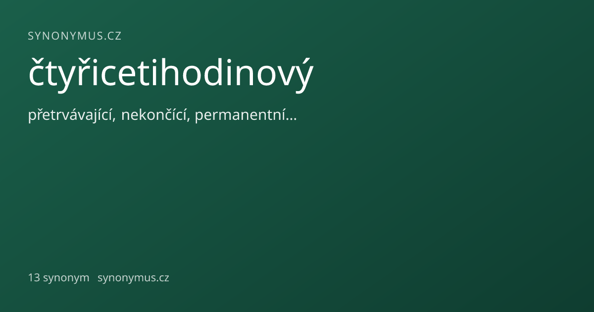 Náhled odkazu: čtyřicetihodinový