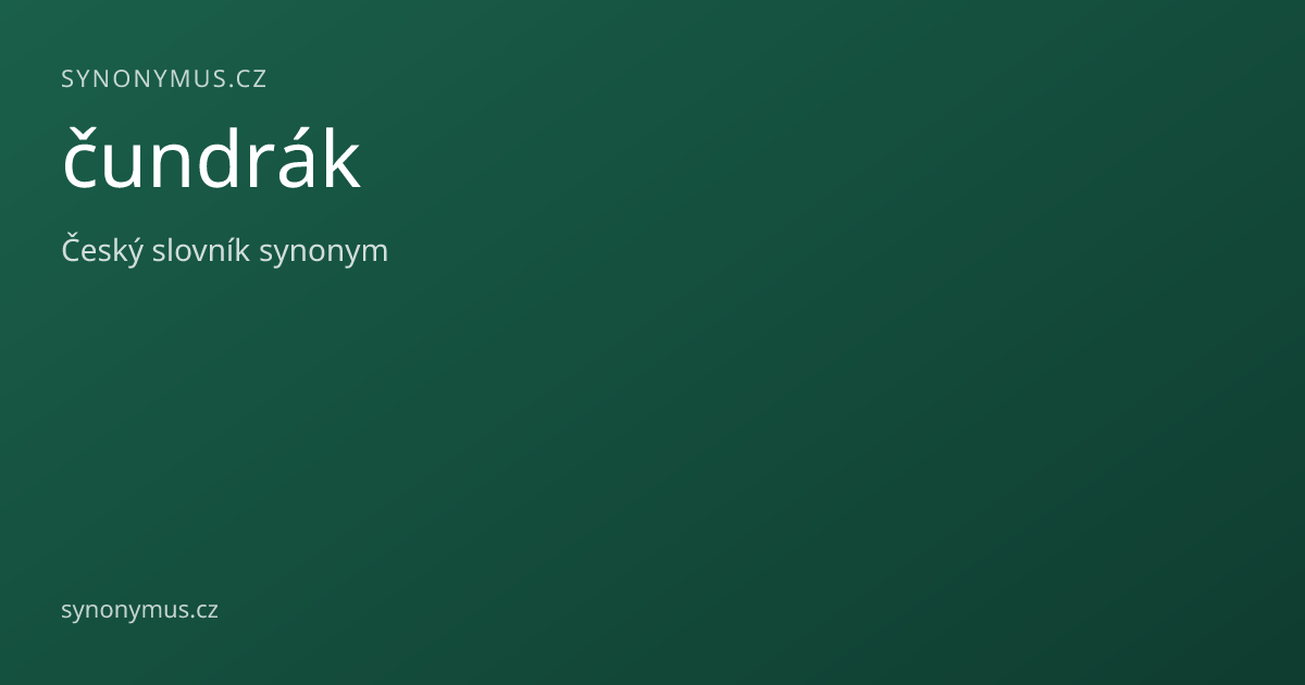 Náhled odkazu: čundrák