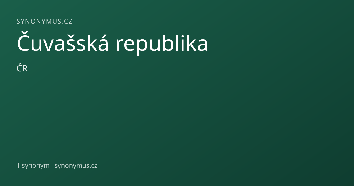 Náhled odkazu: Čuvašská republika