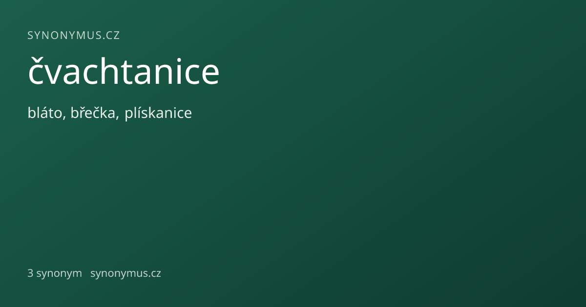 Náhled odkazu: čvachtanice