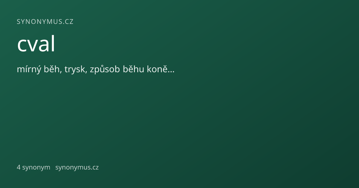 Náhled odkazu: cval