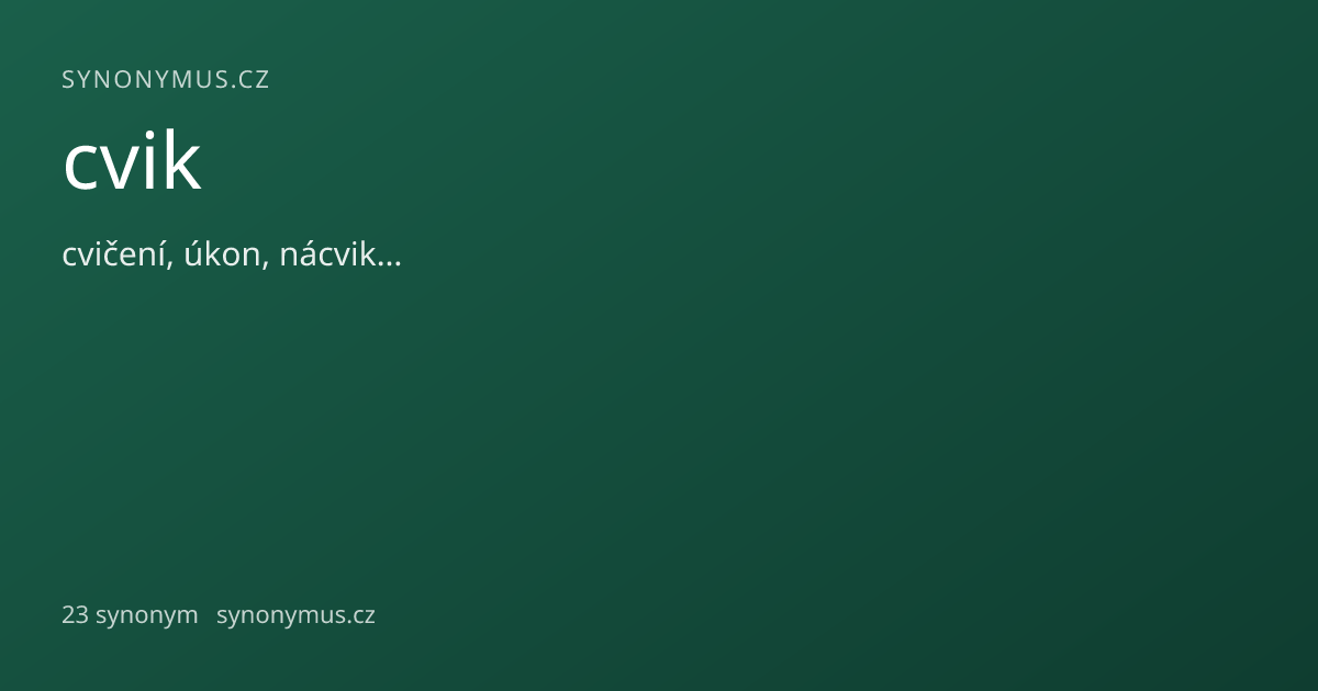 Náhled odkazu: cvik