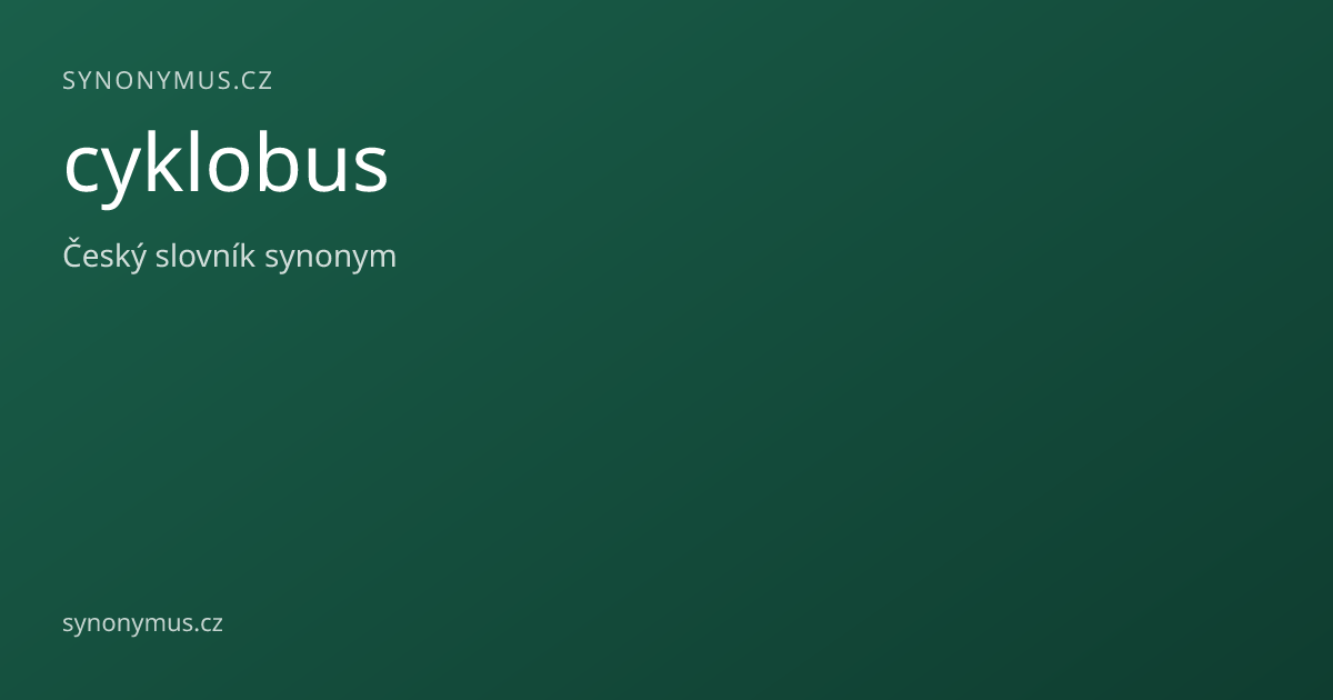 Náhled odkazu: cyklobus