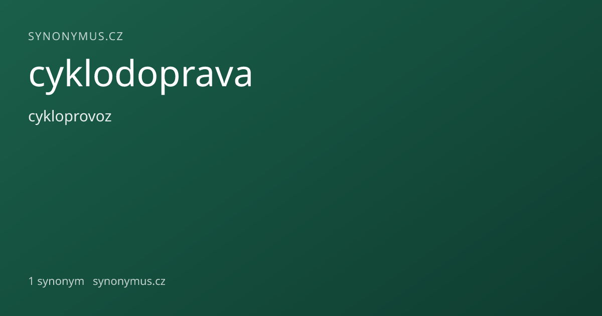 Náhled odkazu: cyklodoprava