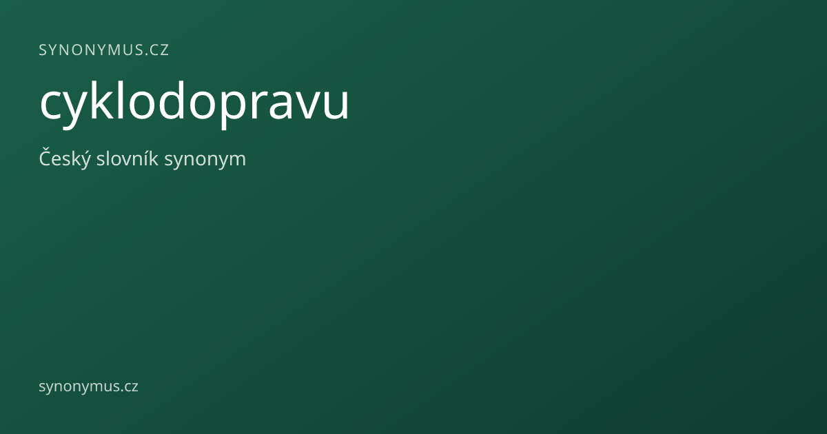Náhled odkazu: cyklodopravu