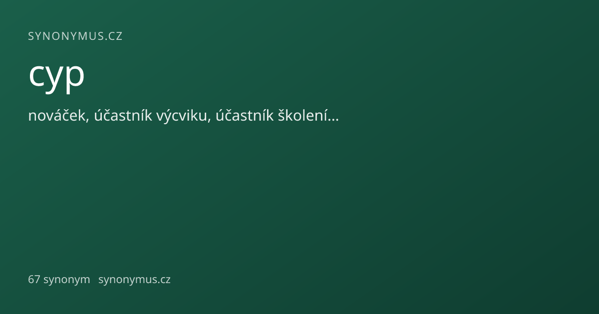 Náhled odkazu: cyp