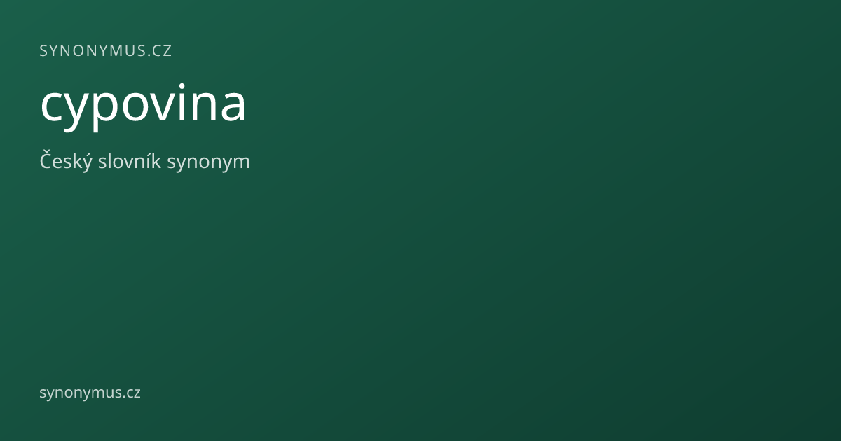 Náhled odkazu: cypovina
