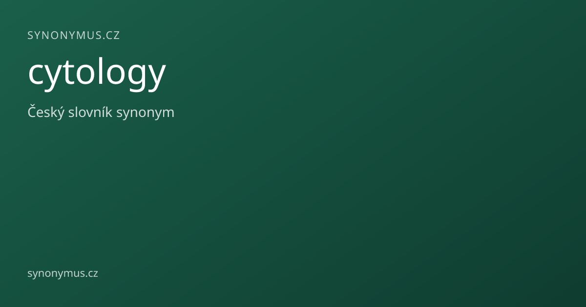 Náhled odkazu: cytology