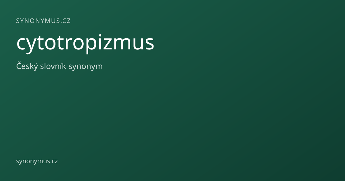 Náhled odkazu: cytotropizmus
