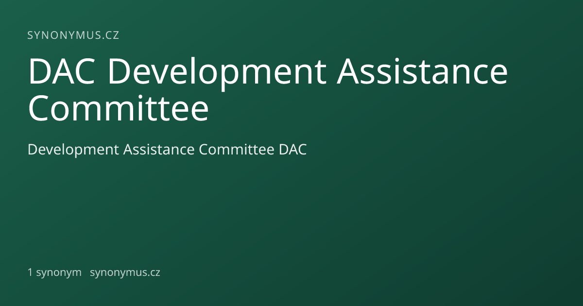 Náhled odkazu: DAC Development Assistance Committee